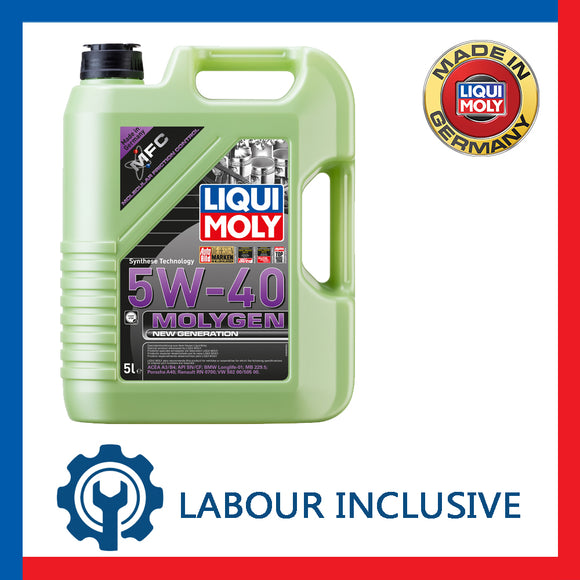 MOLYGEN ENGINE OIL SERVICING 5W40 5L